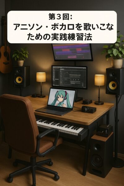第3回:アニソン・ボカロを歌いこなすための実践練習法